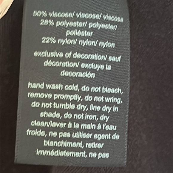 Colorblock Dress + Cardigan Set Size Large 2 Piece Knit Short Sleeves RUGBY - Picture 11 of 11